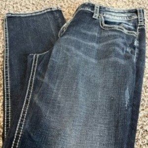 Women's Silver Suki Mid Straight Jeans Size 18 Length 32 - LIKE NEW!!